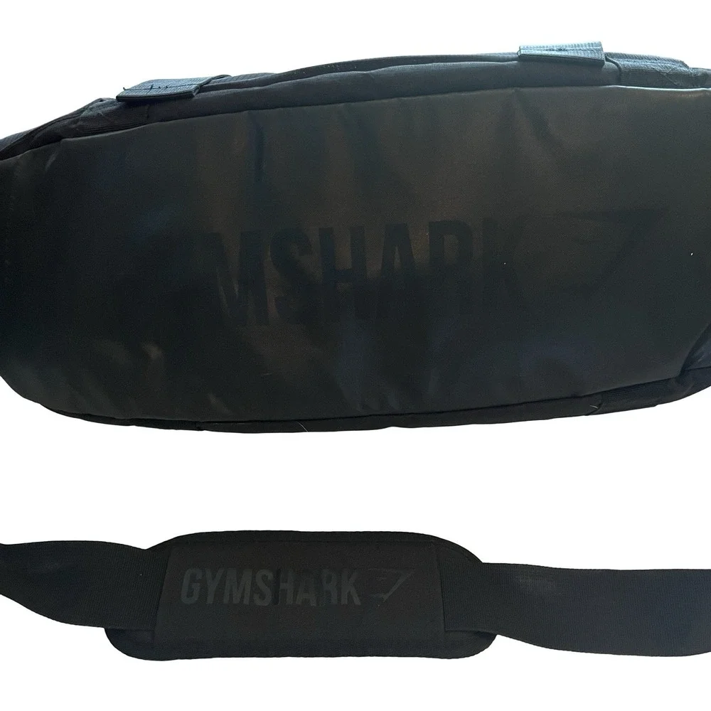 Gymshark Black Duffle Back Shoulder Adjustable Strap Capsule Classic Pockets